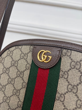 Gucci Canvas Monogram Ophidia Dome Bag