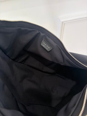 The Row Black Canvas Small Banana Bag