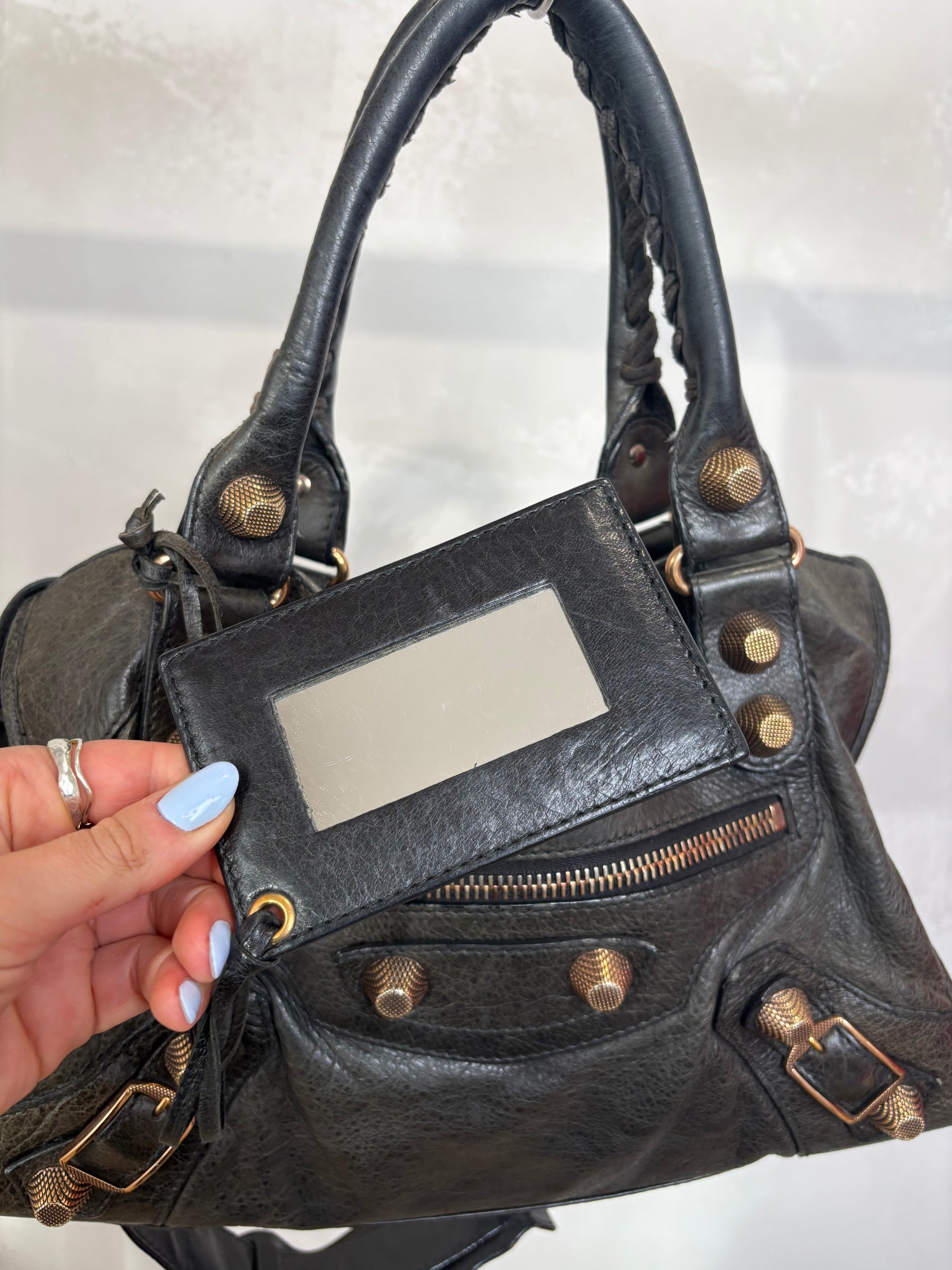 Balenciaga Charcoal City Bag