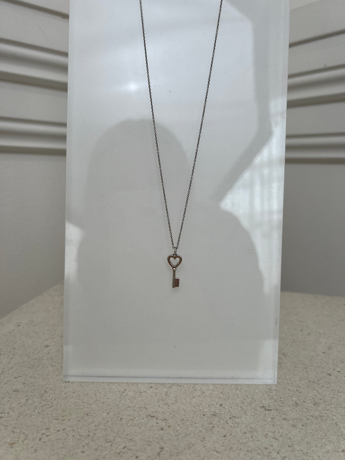 Tiffany Heart Key Pendant In Silver