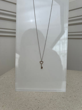 Tiffany Heart Key Pendant In Silver