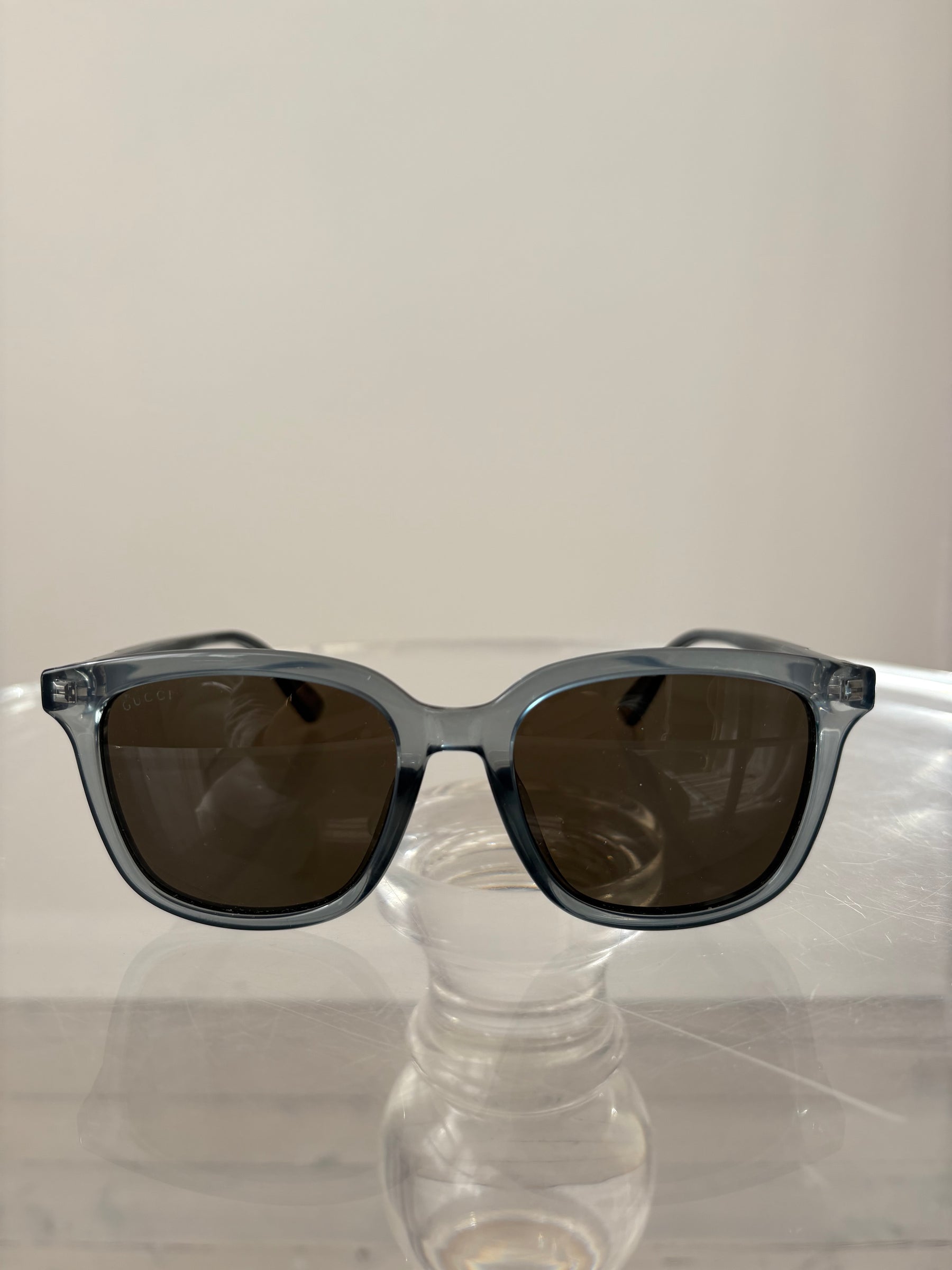 Gucci Teal Square Sunglasses