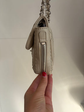 Chanel Cream Leather Ultimate Stitch Expandable Flap Bag