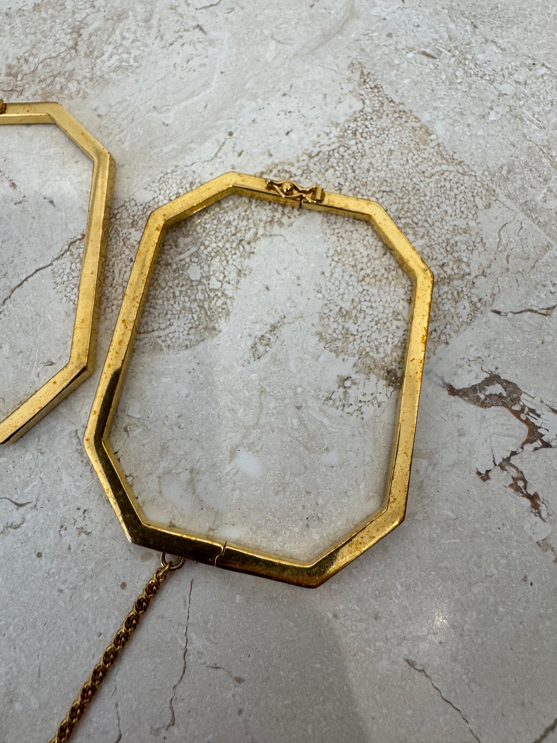Saint Laurent Menottes Bracelet Gold Tone