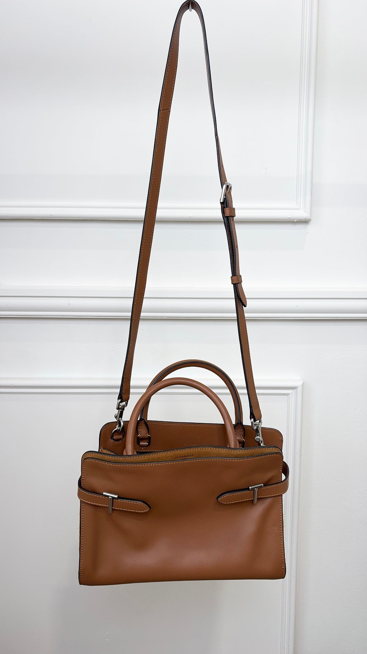 Le Tanneur Tan Leather Medium Emie Tote