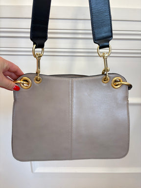 See by Chloé Leather Top Handle Bag With Shoulder Strap