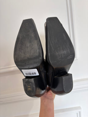 Acne Studions Cowboy Boots Black Leather, 37