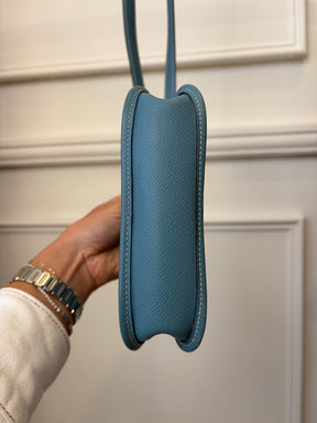 Hermès Blue Jean Mini Evelyn