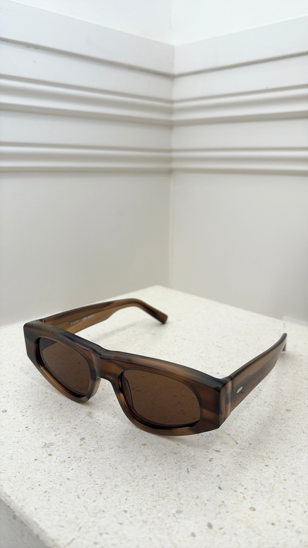 bassike x Local Supply 04 Sunglasses Ash Horn/Brown
