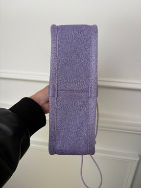 Alexander Wang Lilac Lurex Ribbed Top Handle Bag
