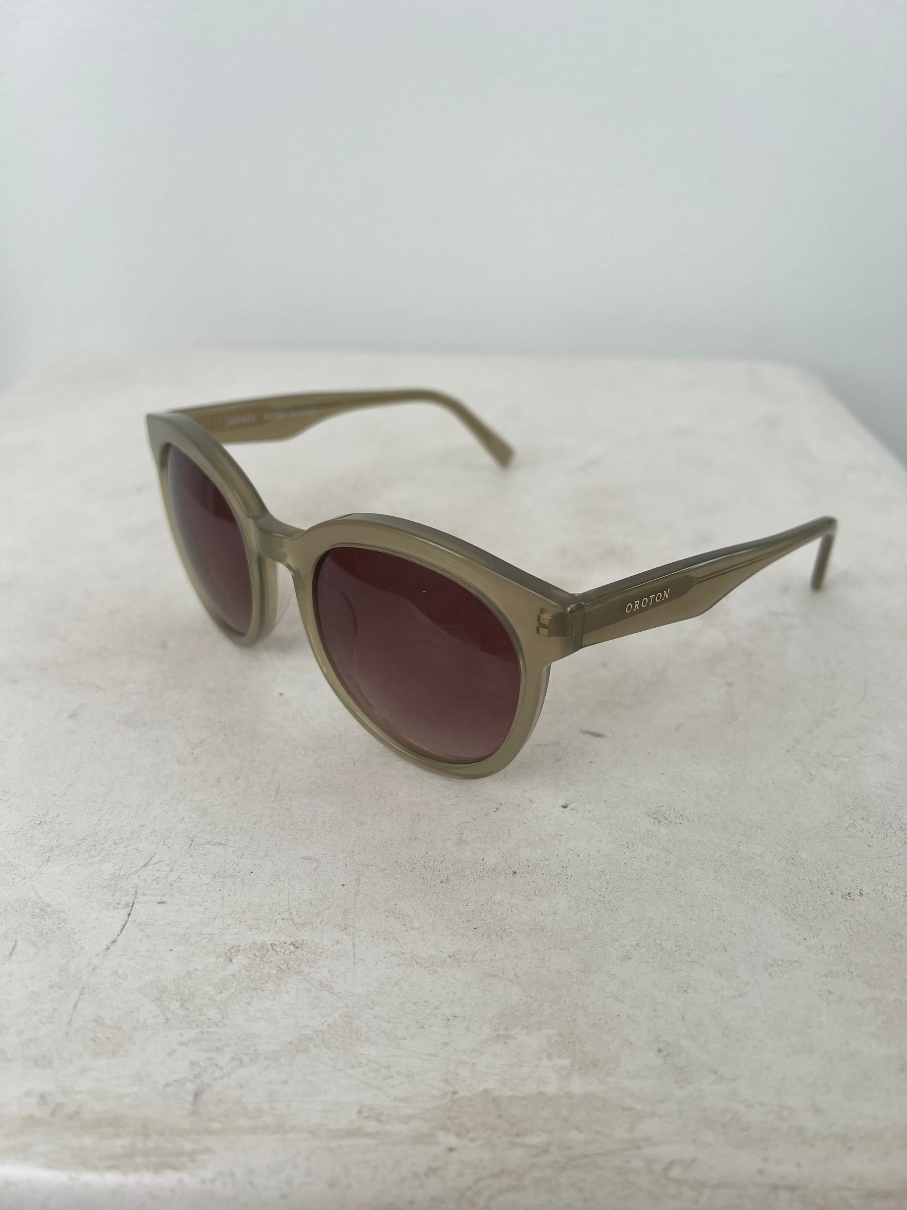 Oroton Green Oversized Sunglasses