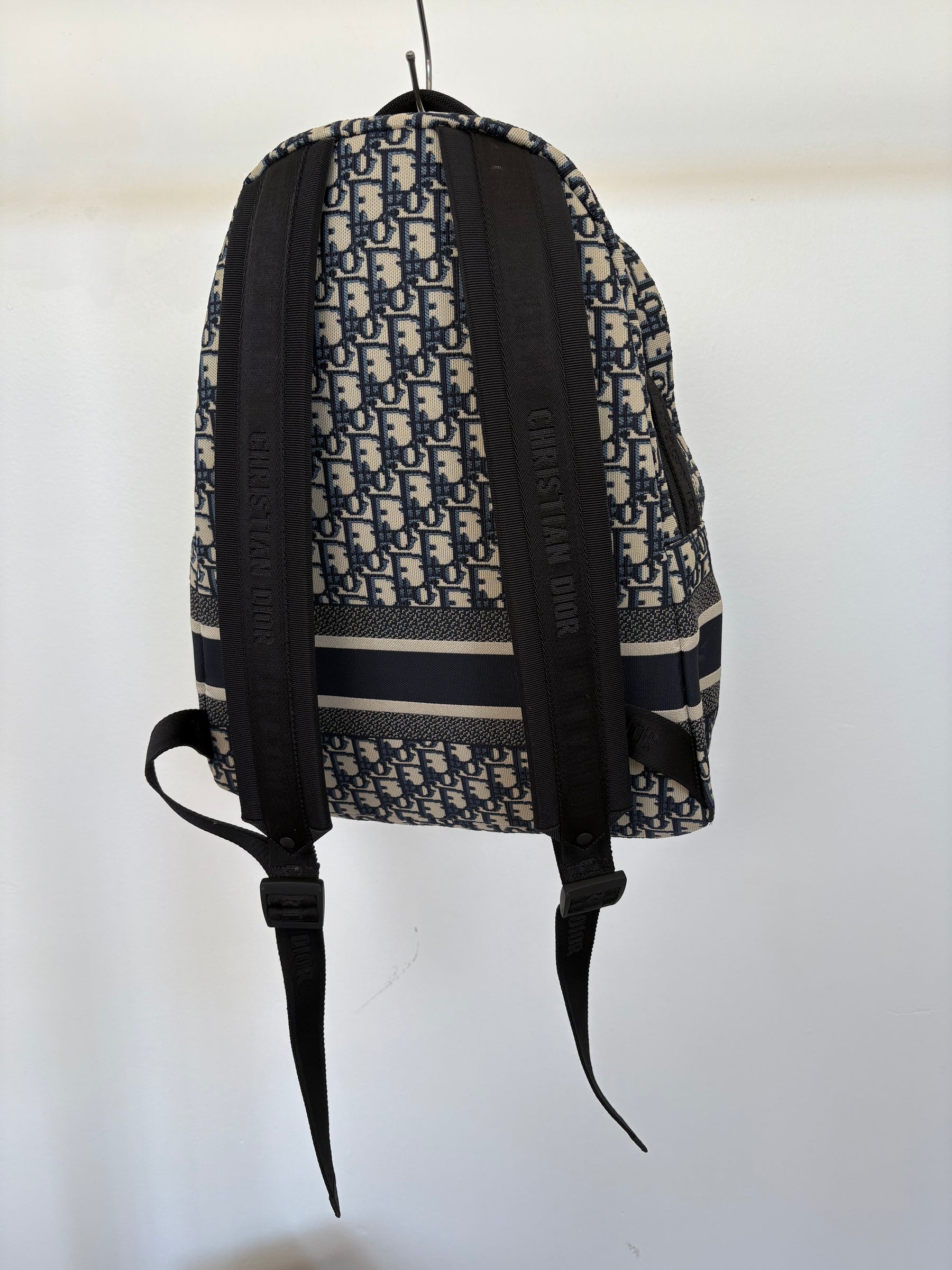 Dior Travel Backpack Blue Dior Oblique Jacquard