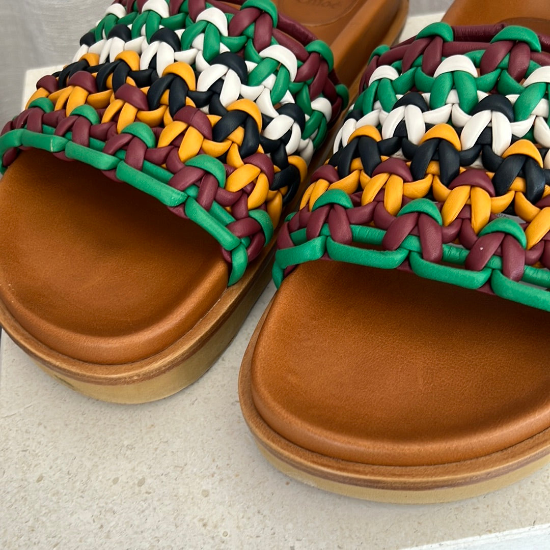 Chloe Wavy Slide Multicolour, 41