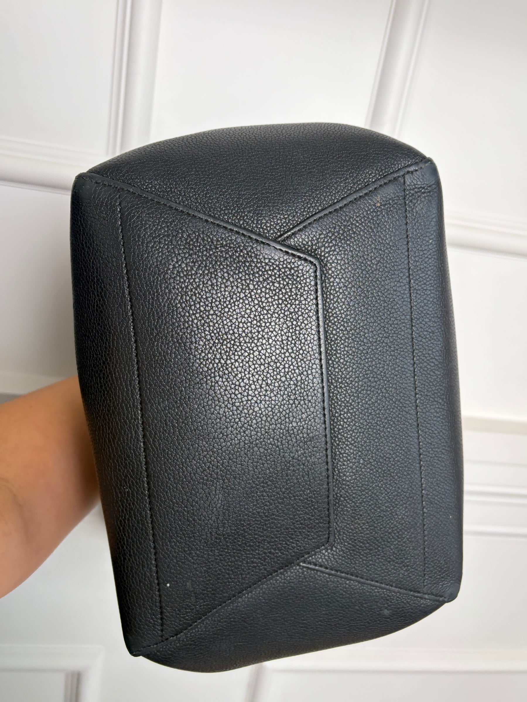Céline Black Leather Seau Sangle Bucket Bag
