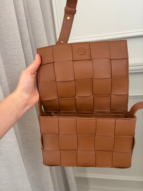 Bottega Veneta Tan Leather Casette Bag