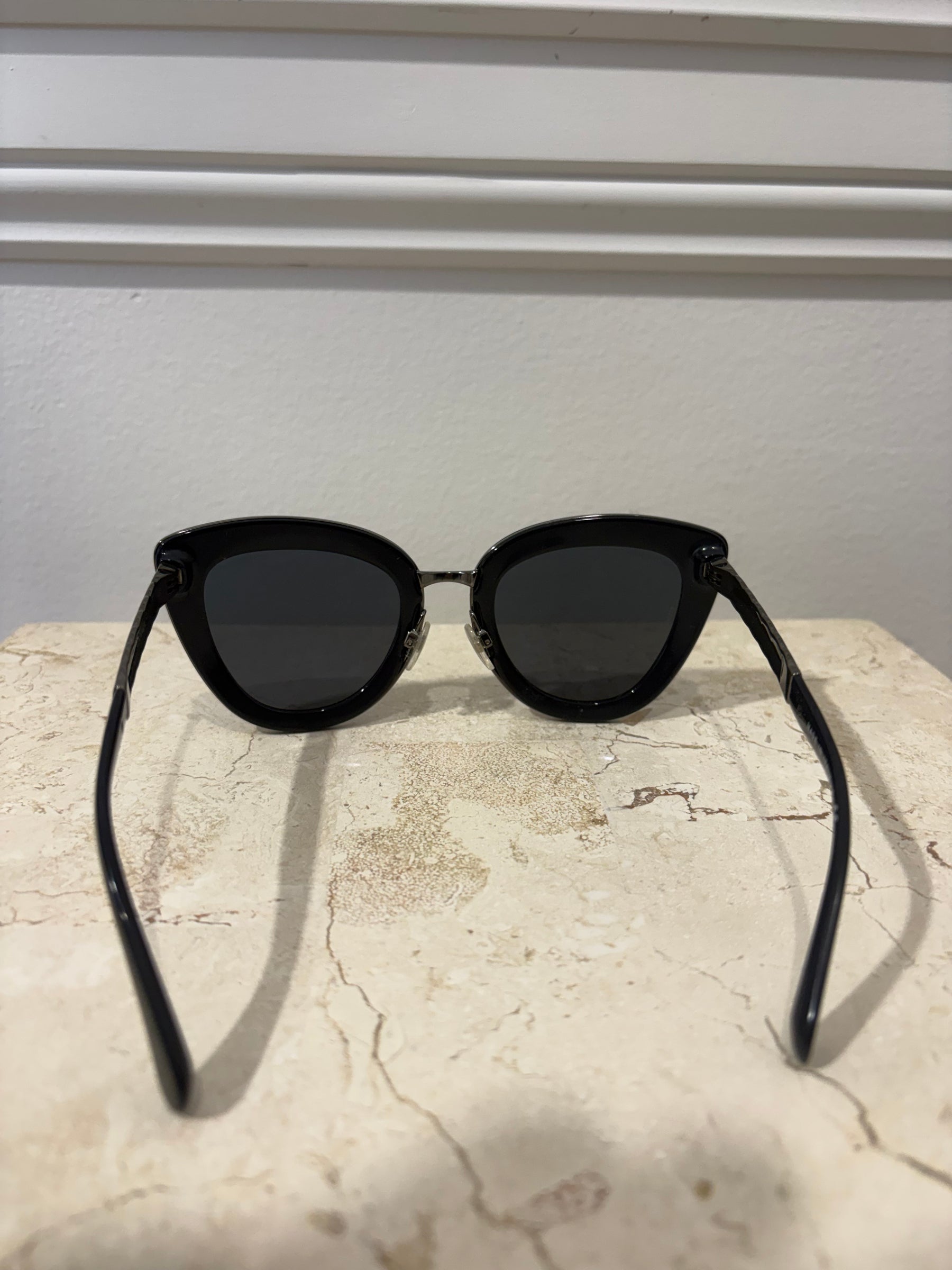 Chanel Navy Cat Eye Sunglasses