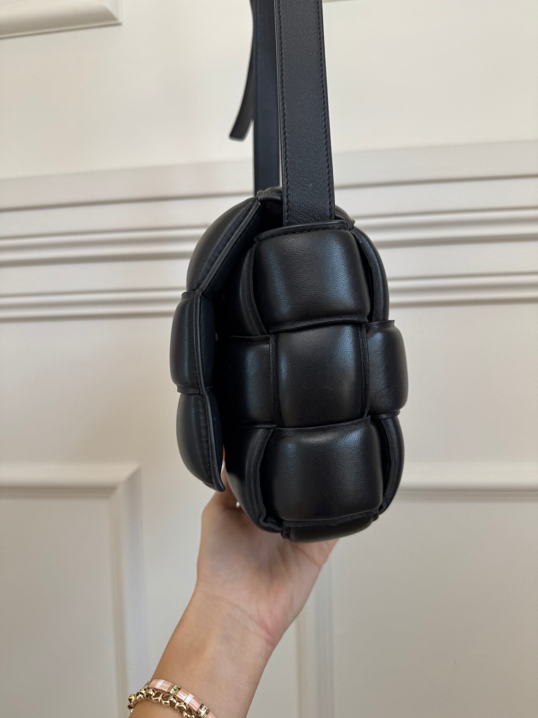 Bottega Veneta Black Padded Cassette Bag