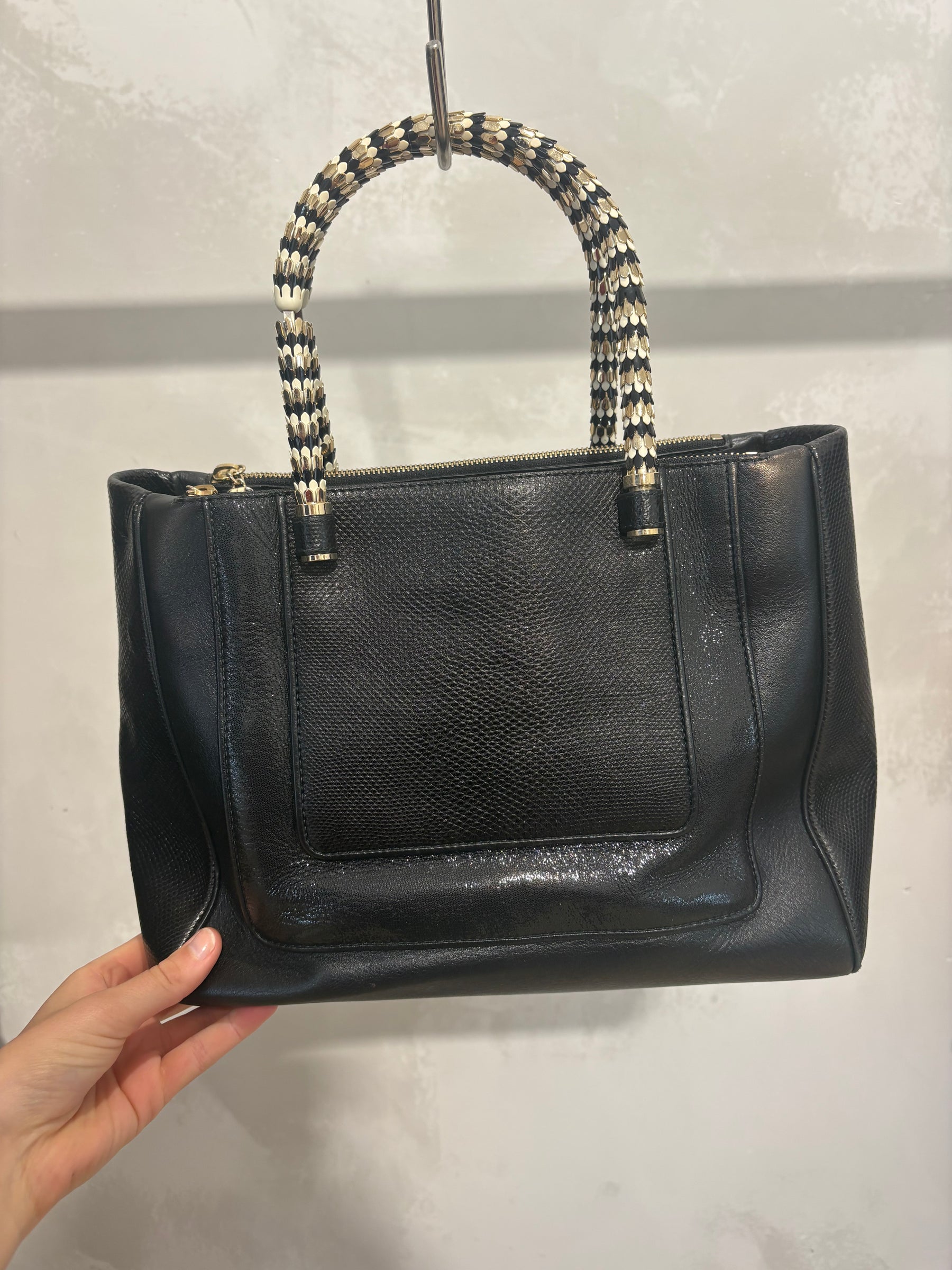 Bvlgari Serpenti Tote Bag  Snake Skin And Leather