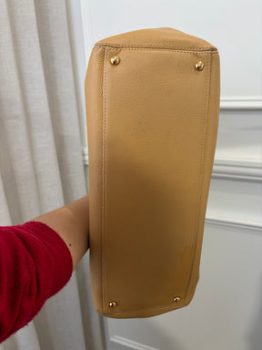 Chanel Beige Caviar Leather Cerf Executive Tote