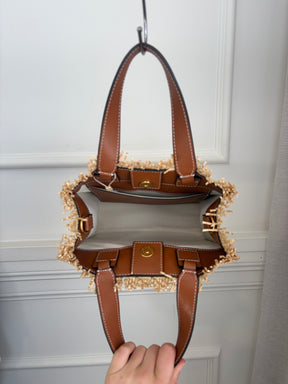 Oroton Raffia Mini Tote
