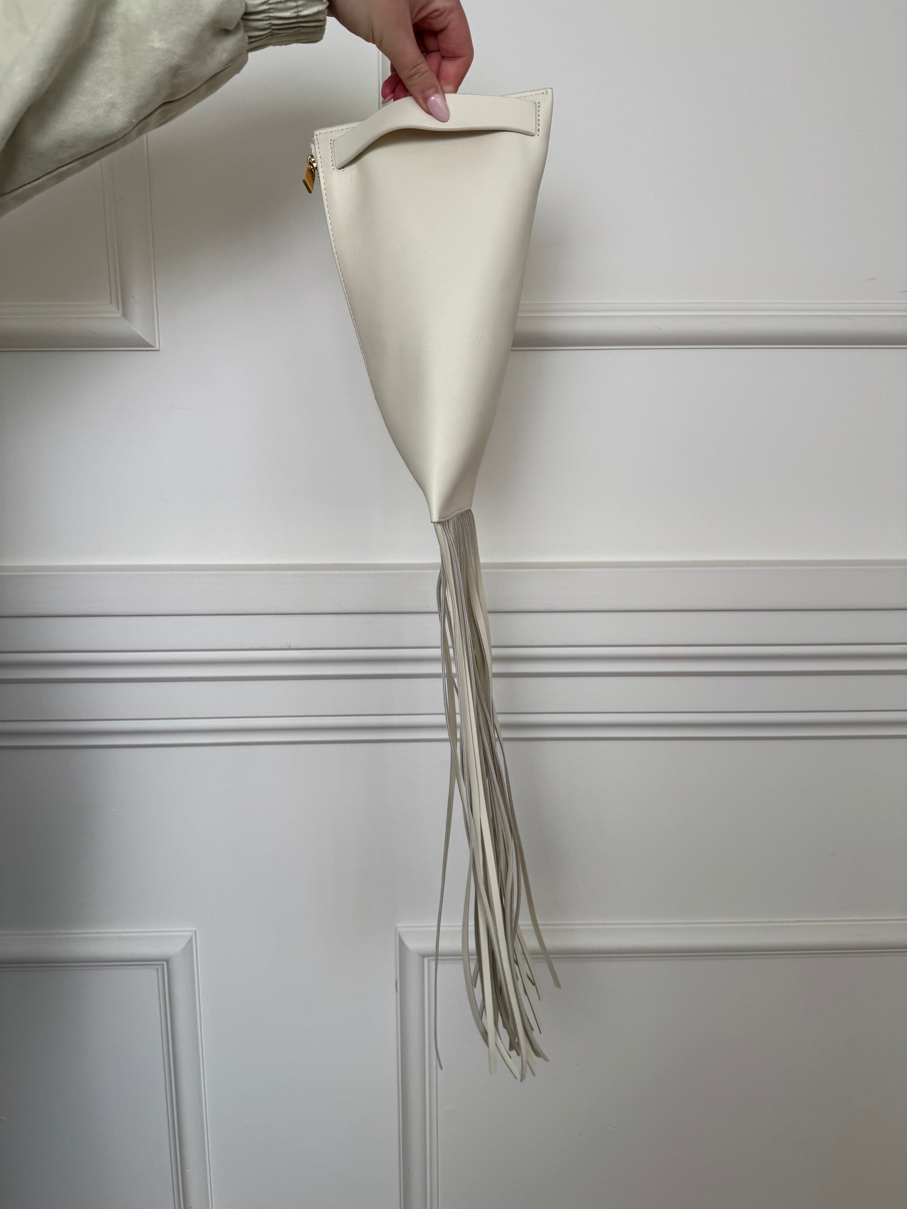 Oroton Cream Aspen Clutch Bag