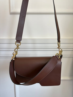 ATP Atelier Brown Leather Flap Bag