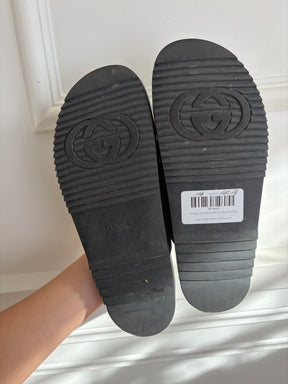 Gucci Horsebit Leather Mules, 37.5