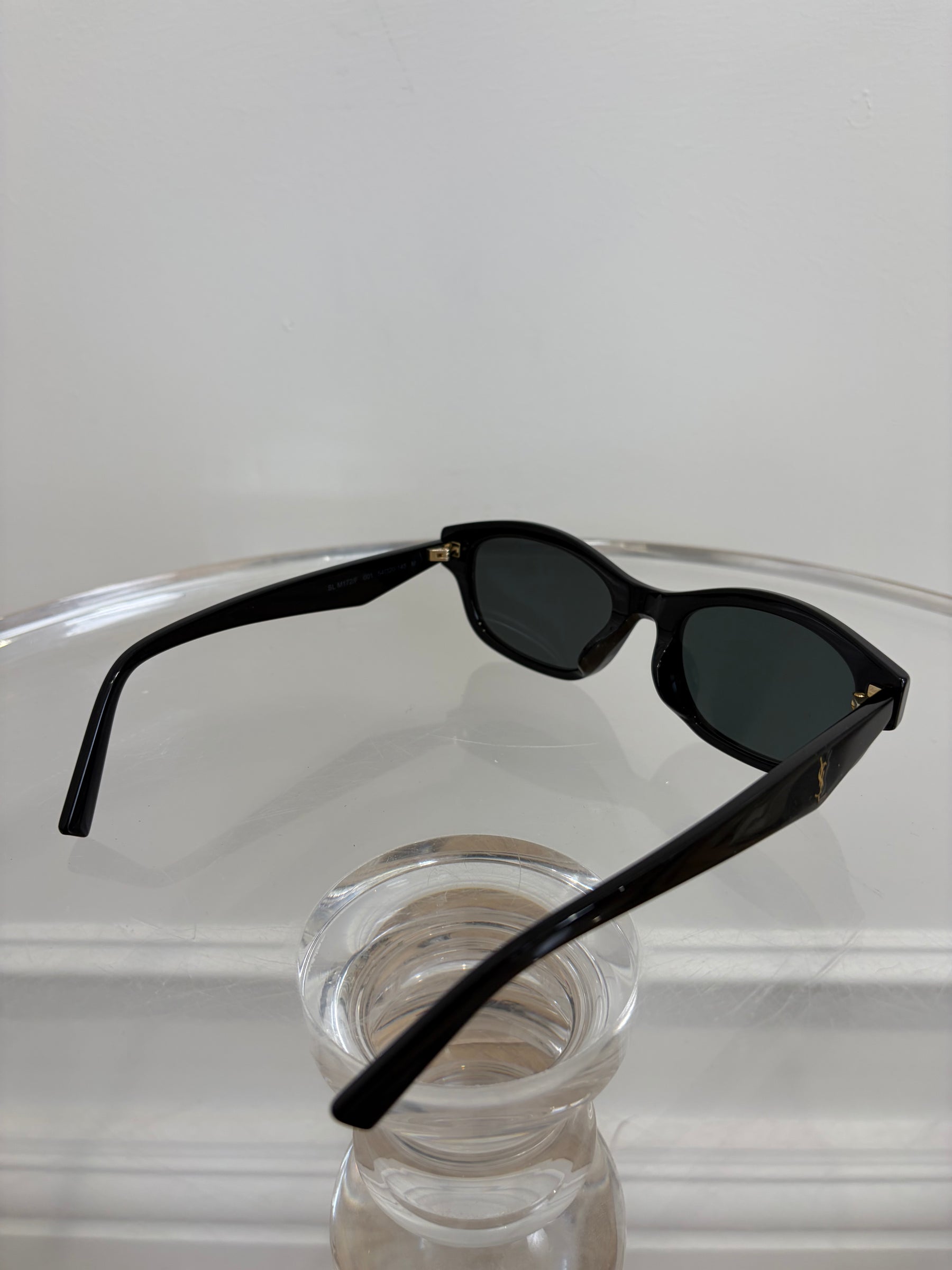 Saint Laurent Black Oval Sunglasses