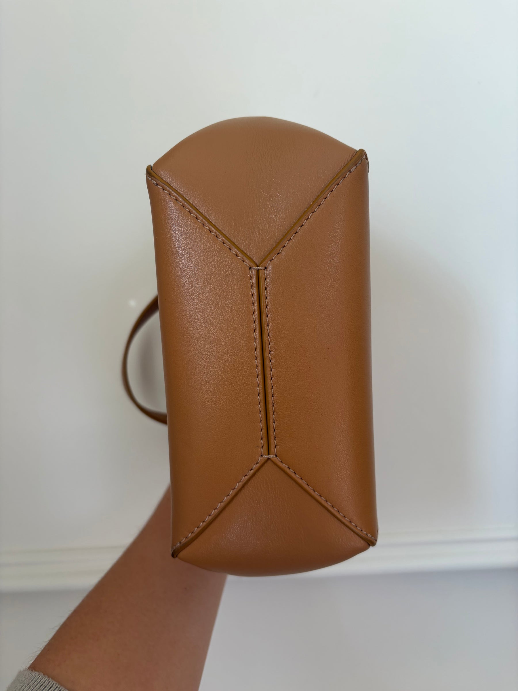 Loewe Mini Puzzle Fold Tote In Tan
