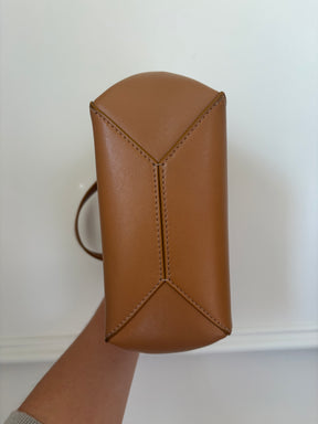 Loewe Mini Puzzle Fold Tote In Tan