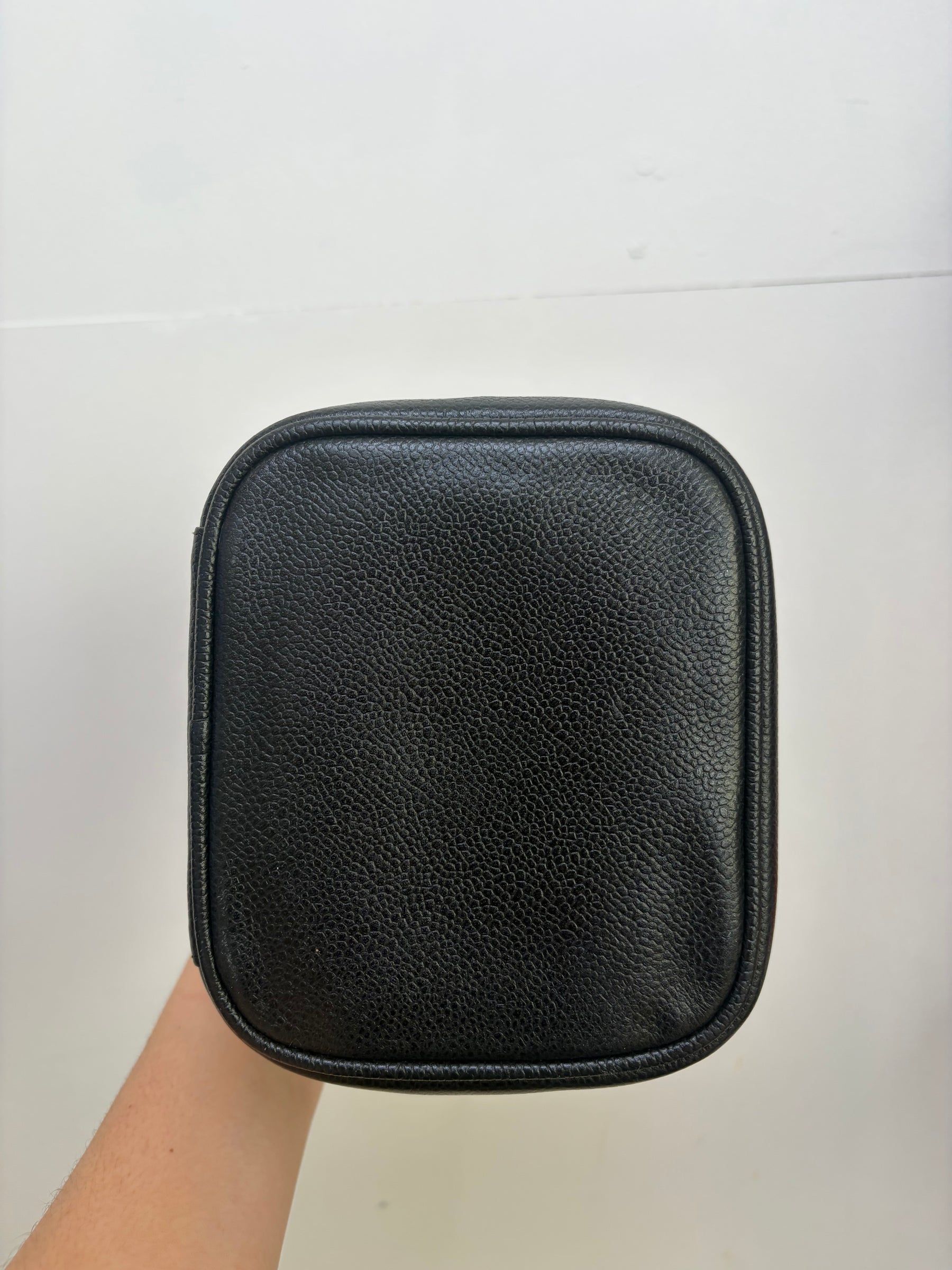 Chanel Black Caviar Leather Vanity Case