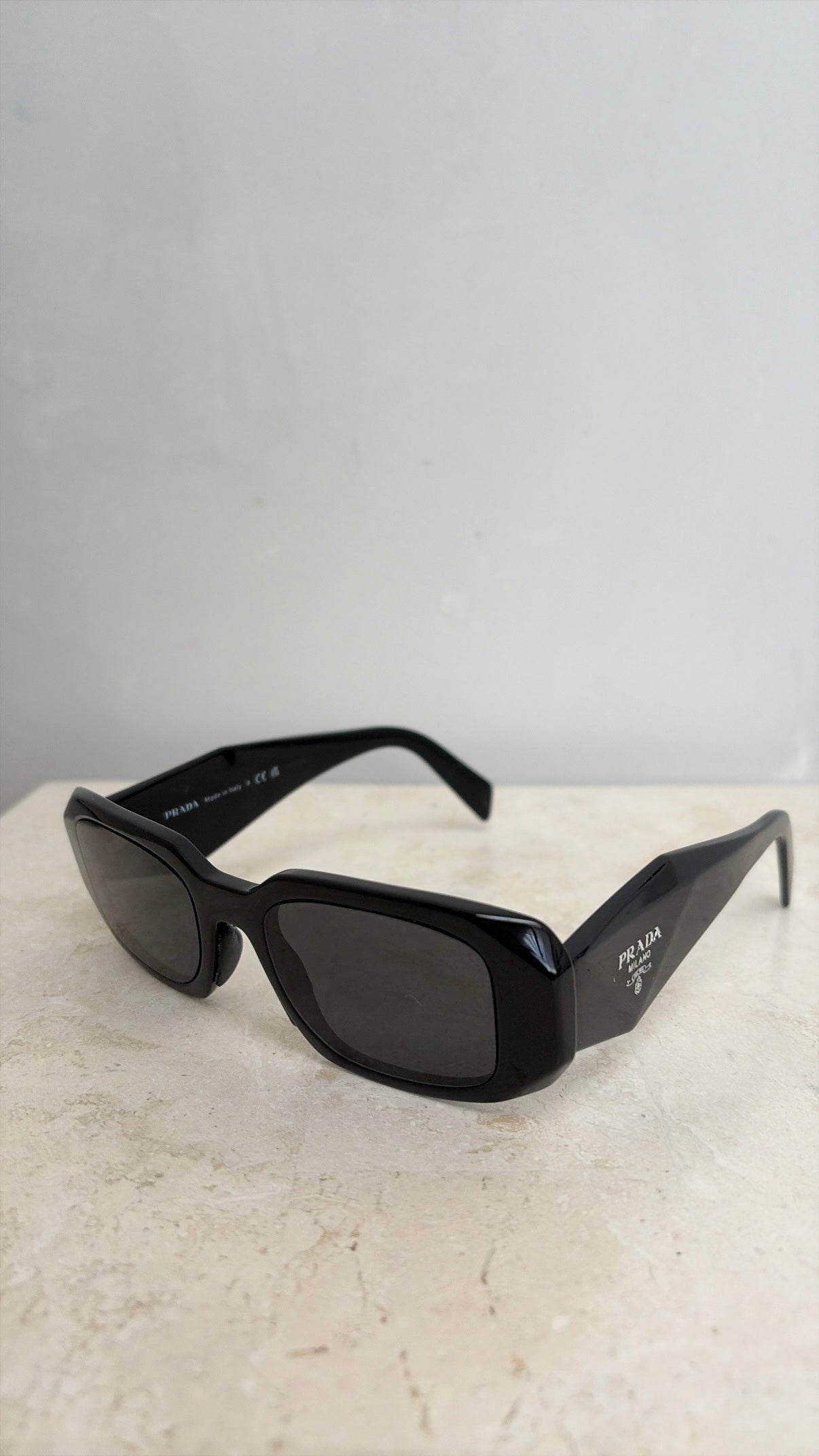 Prada Rectangle Sunglasses Black