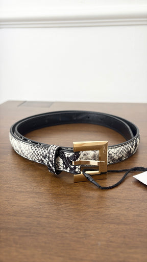 Anine Bing Python Print Belt, XS/S