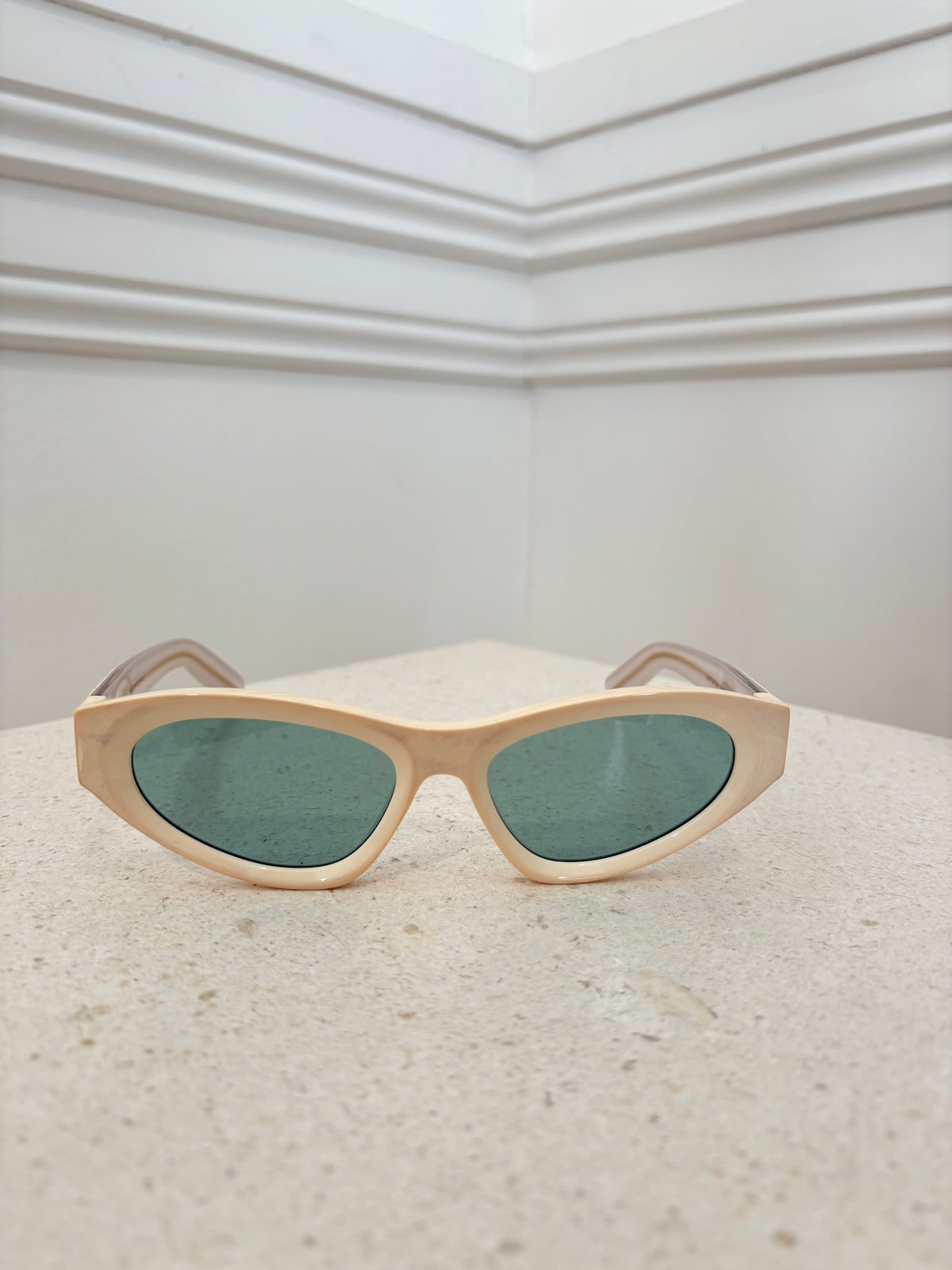 Zimmermann Echo Cat Eye Sunglasses Cream - unable to consign - discoloured