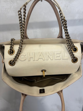 Chanel Portobello Tote Bag Quilted Lambskin Gold Tone HW