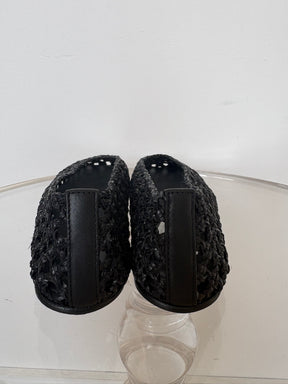 Camilla and Marc Braided Flat Shoes Black, 38