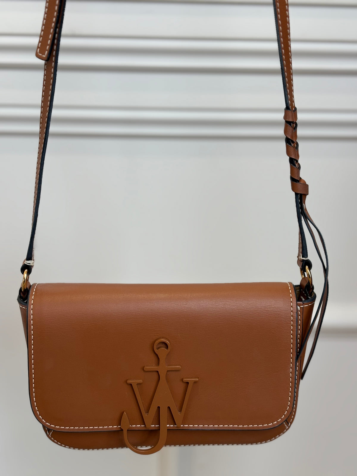 JW Anderson Leather Crossbody Bag Peacan Brown