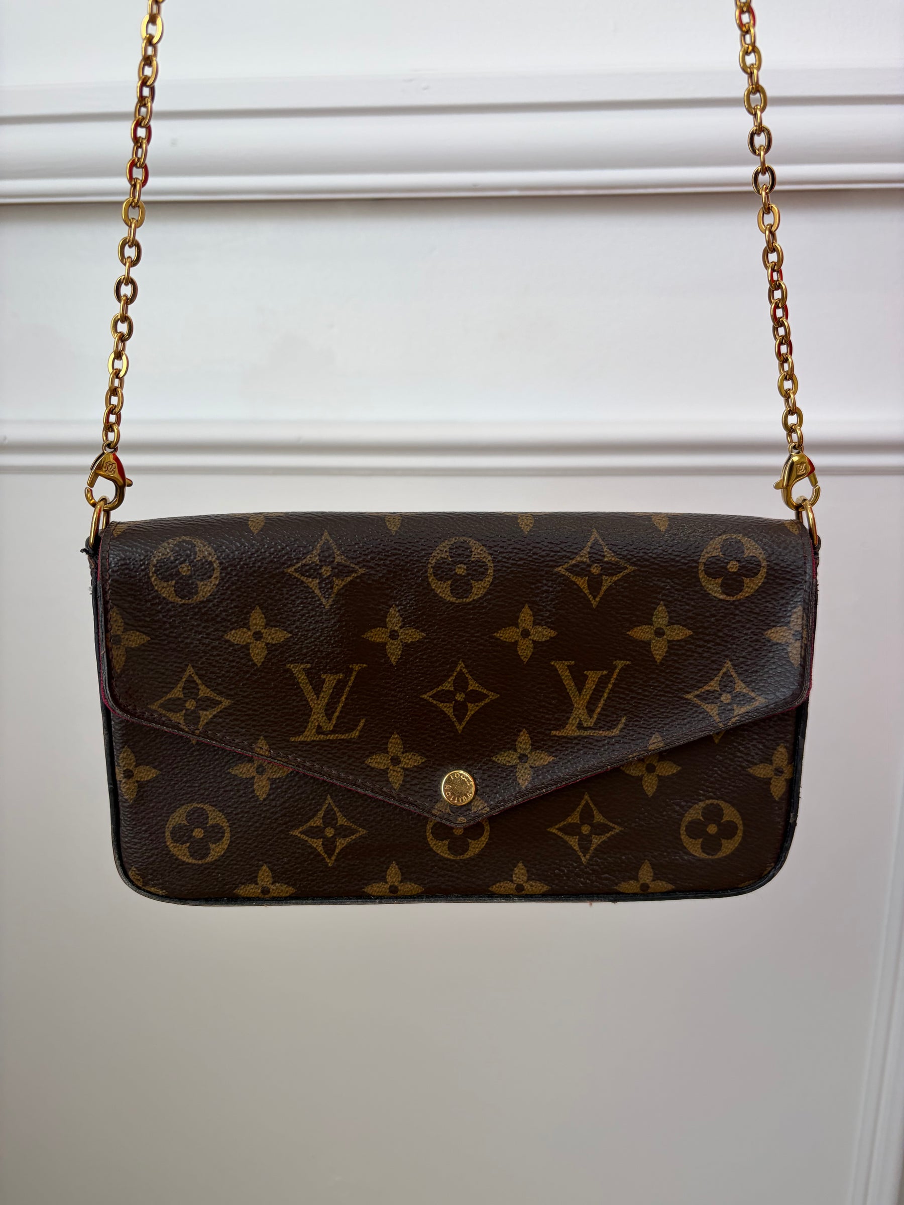 Louis Vuitton Felicie Pochette Monogram Cross Body Pouch