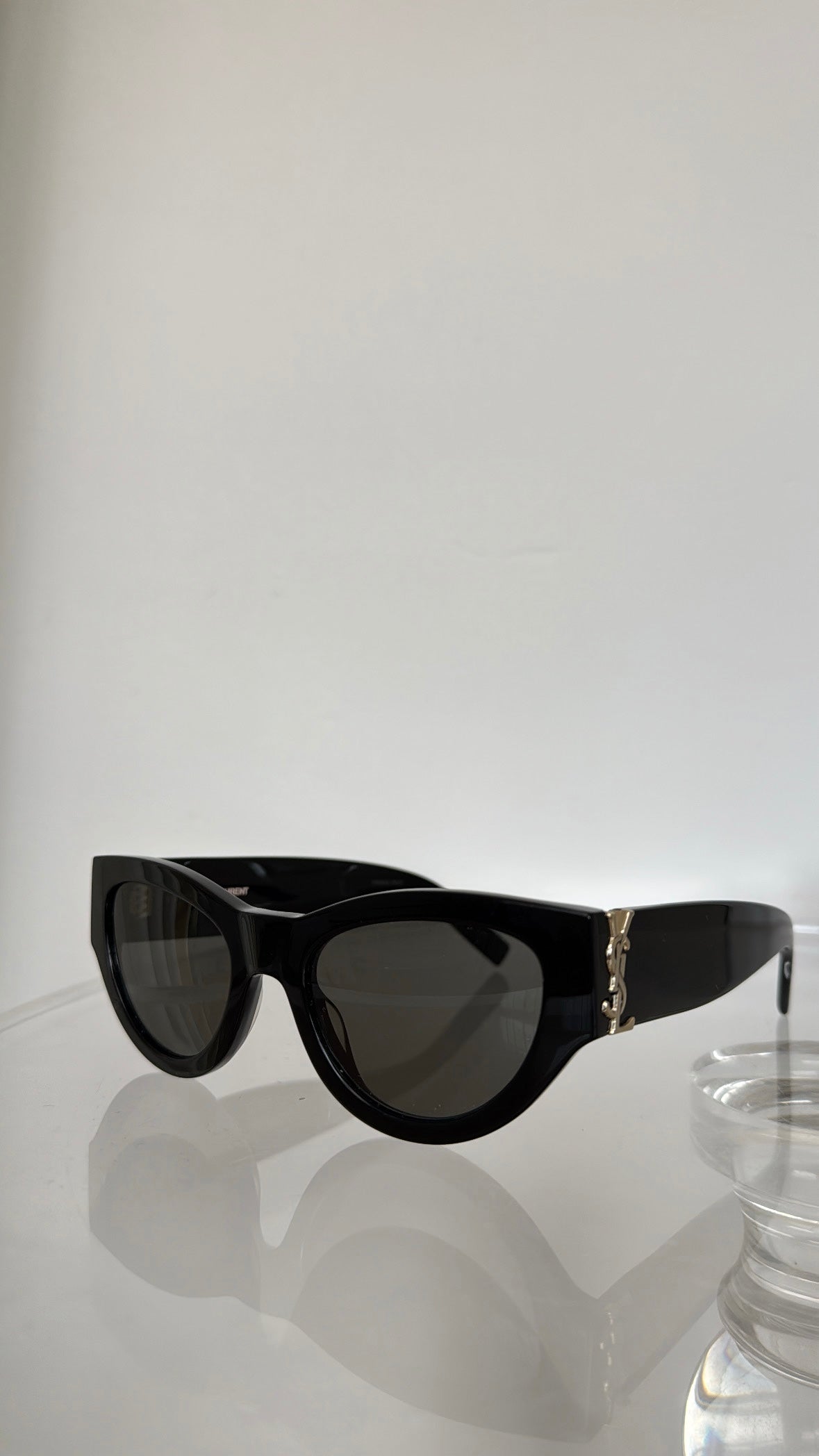 Saint Laurent Black Cat Eye Sunglasses