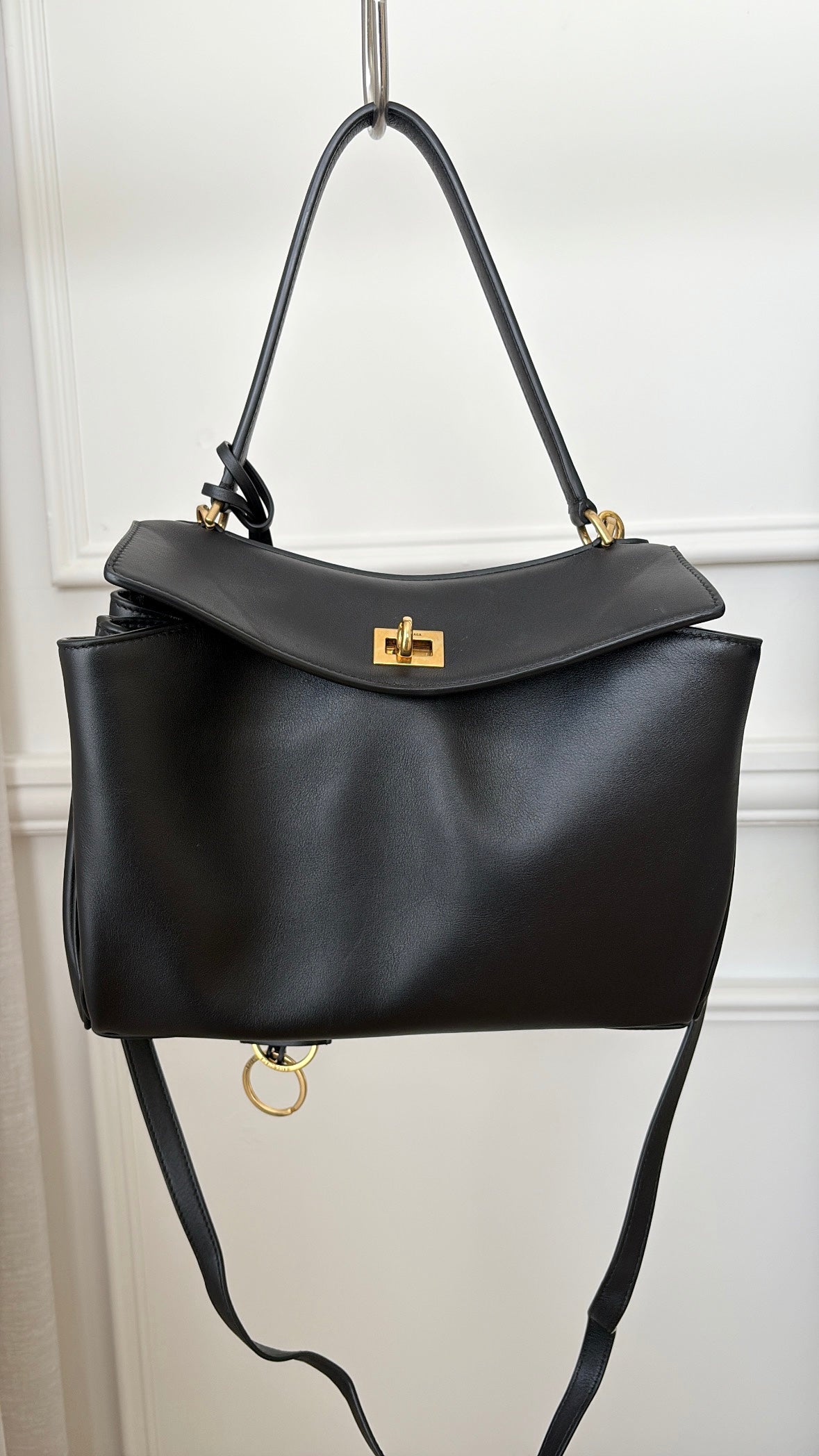 Balenciaga Small Black Rodeo Shoulder Bag
