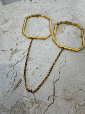 Saint Laurent Menottes Bracelet Gold Tone