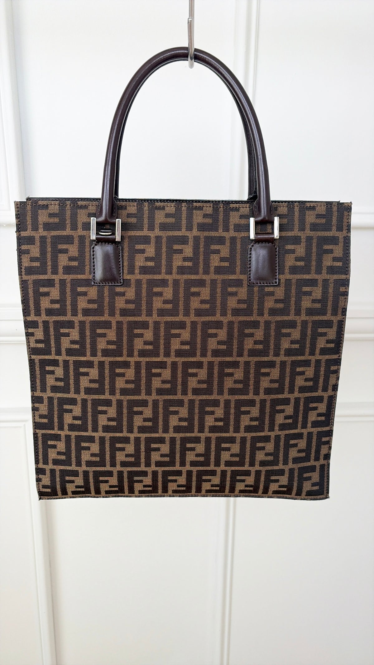 Fendi Canvas Monogram Log.o Tote