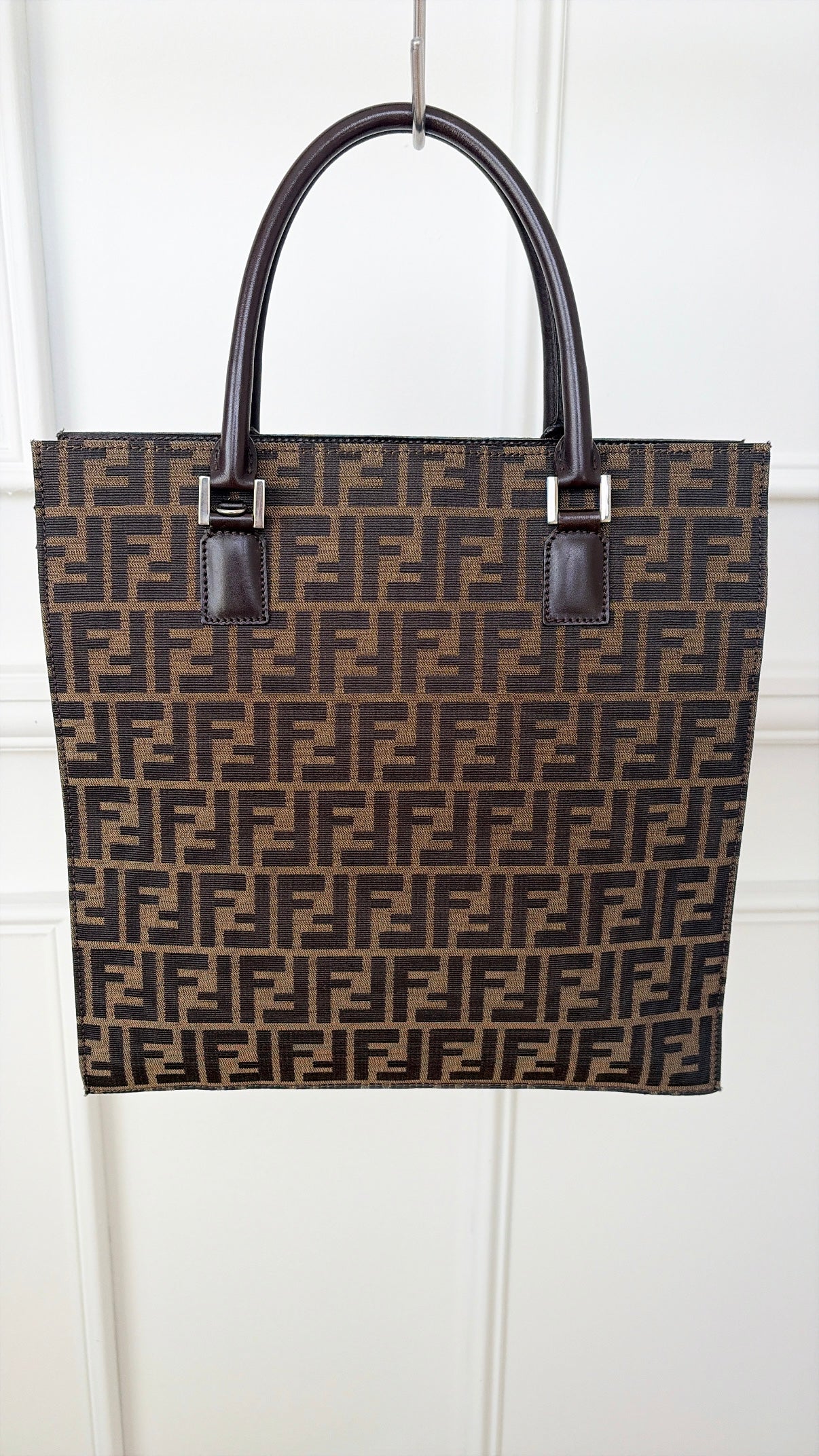 Fendi Canvas Monogram Log.o Tote