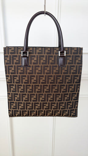 Fendi Canvas Monogram Log.o Tote