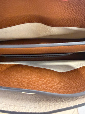 Tory Burch Chestnut Leather Top Handle Radziwell Bag