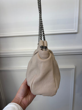 Christian Louboutin Taupe Leather Chain Shoulder Bag