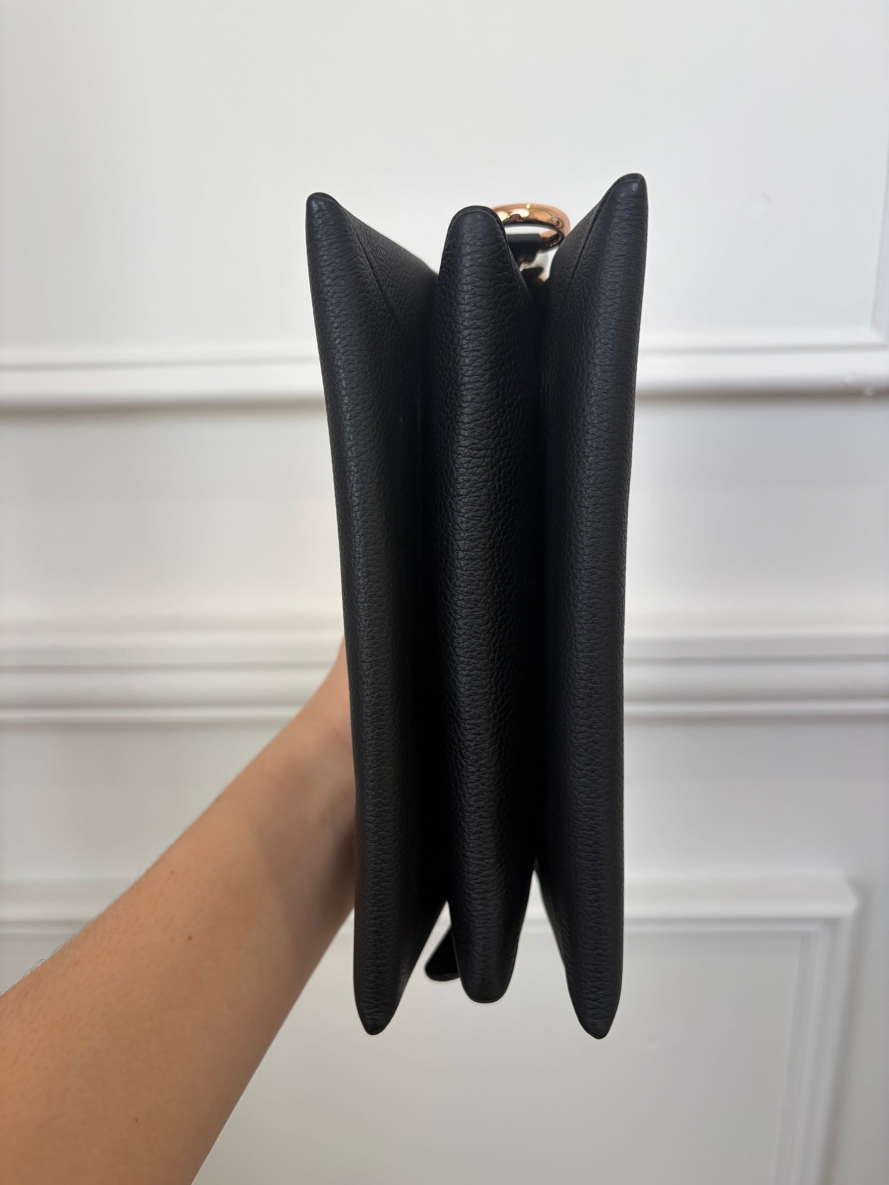 Cartier Black Leather Mini Trinity Bag