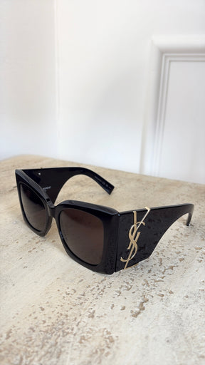 Saint Laurent Butterfly Logo Sunglasses Black