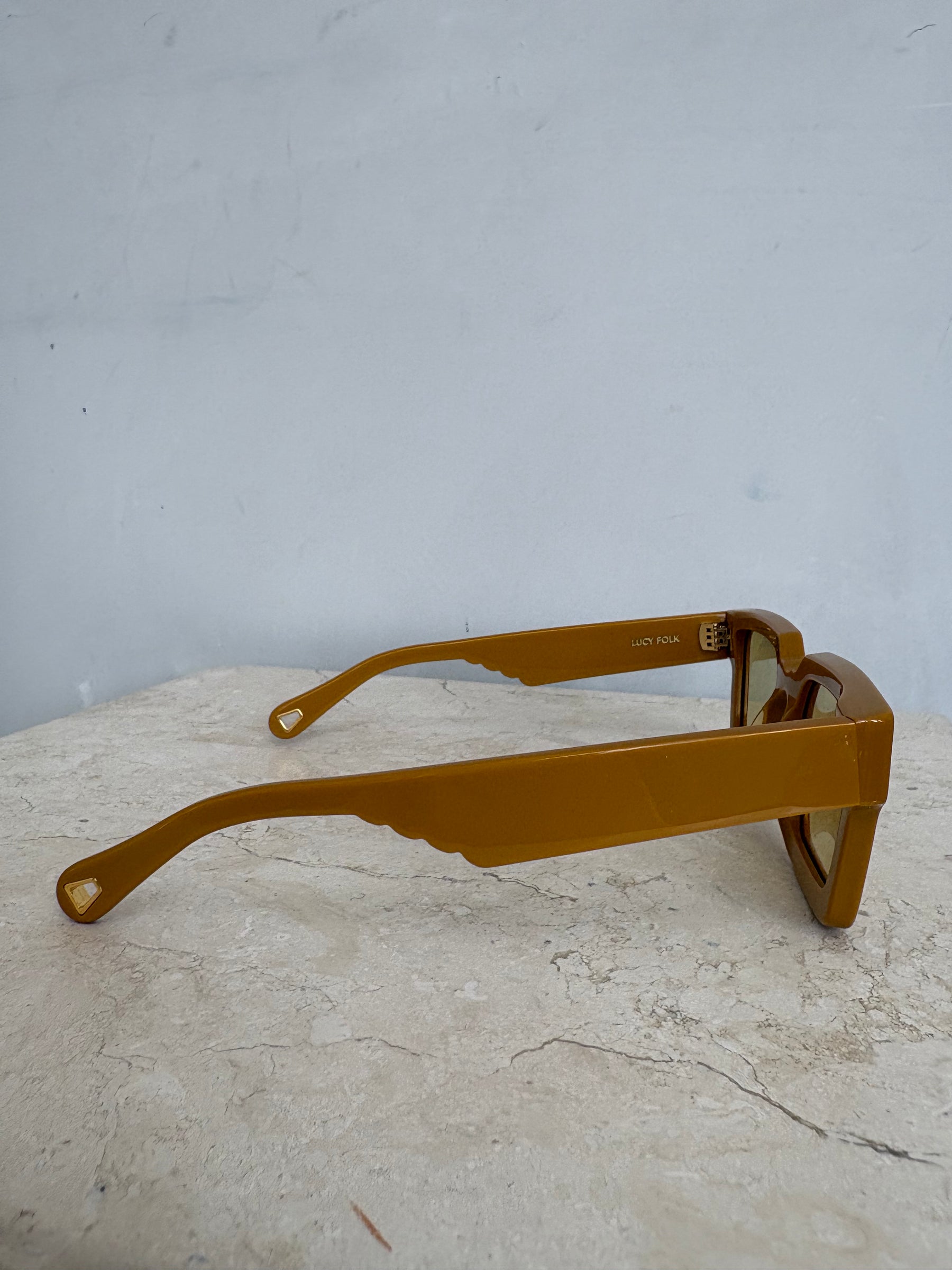 Lucy Folk Mustard Atlantis Sunglasses