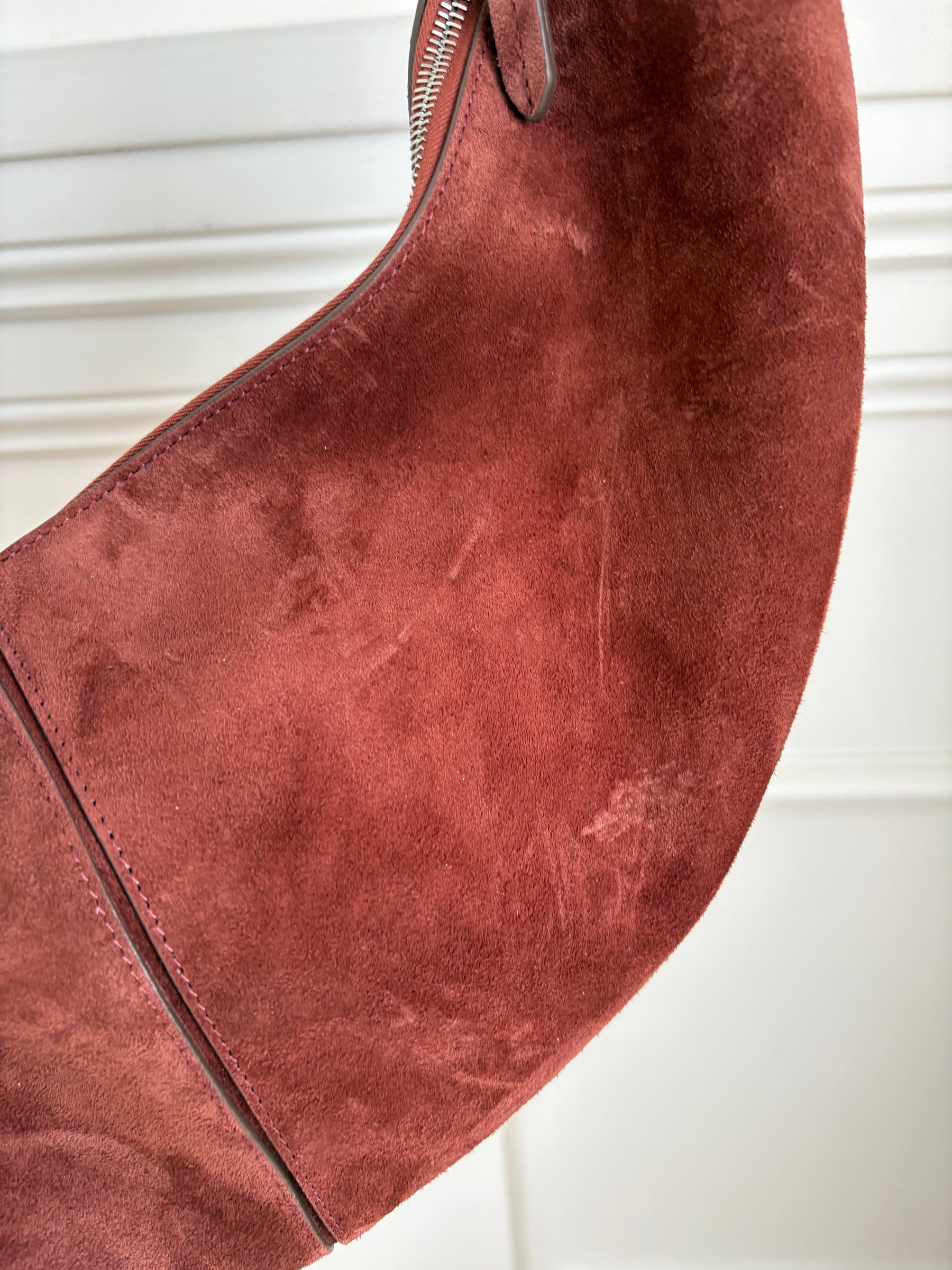 Proenza Schouler Rust Suede Hobo Slide Bag